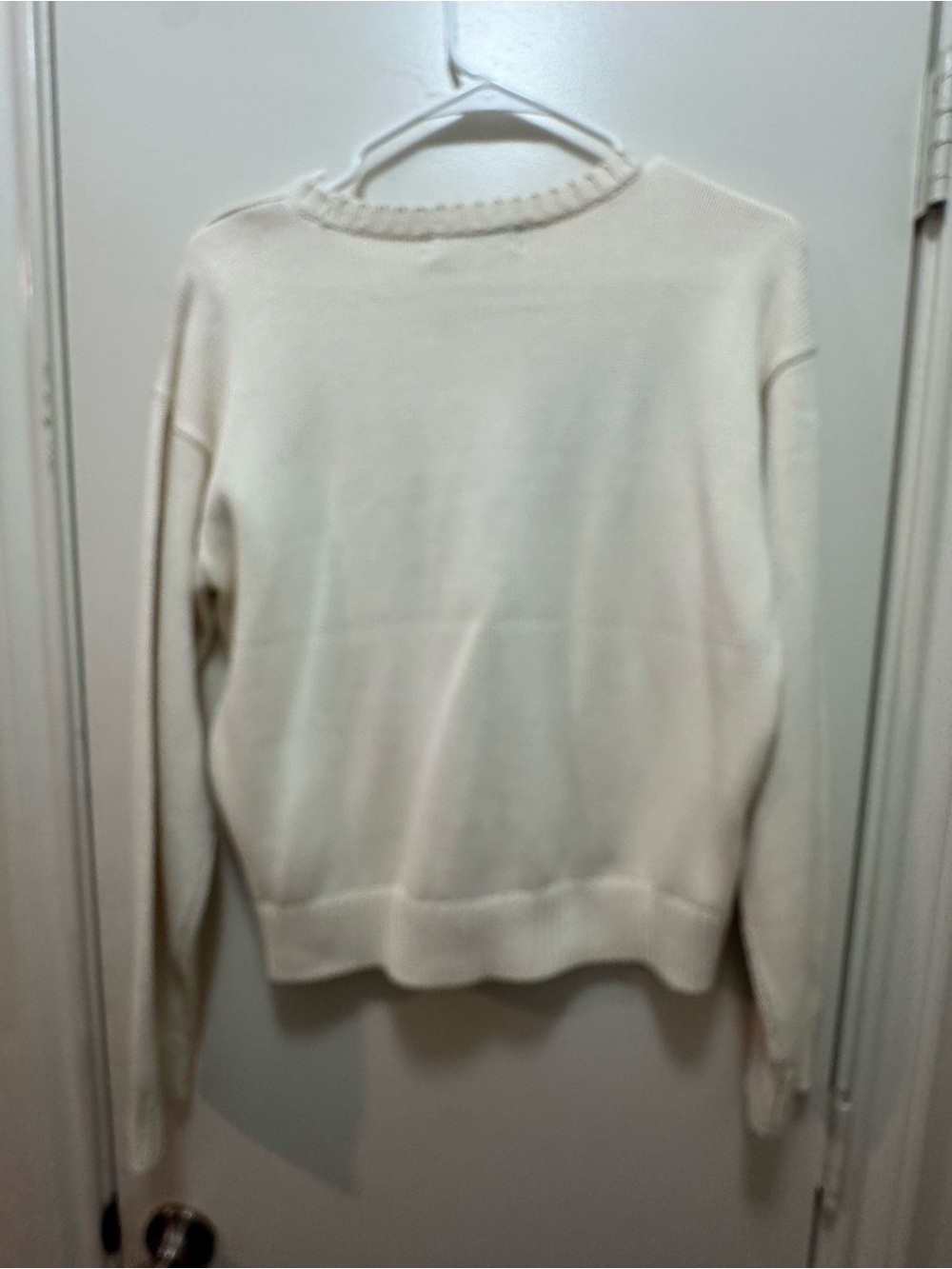 Ralph Lauren Cream Crewneck Sweater with Dachshund Intarsia - Picture 6 of 6